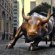 Attacking Bull On Wall Street